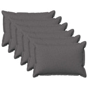 Federa 6 pcs HOUTEN Grigio Chiaro 30 x 50 cm Lino 916040