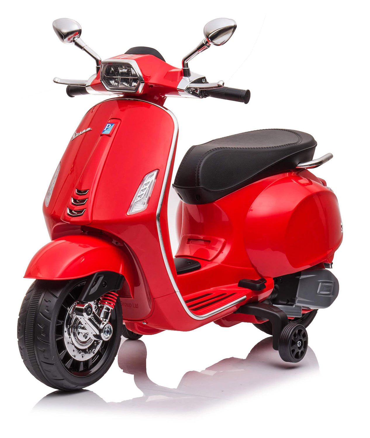 Scooter Elettrico per Bambini Licenza Ufficiale Piaggio Vespa 12V 4,5Ah Rosso