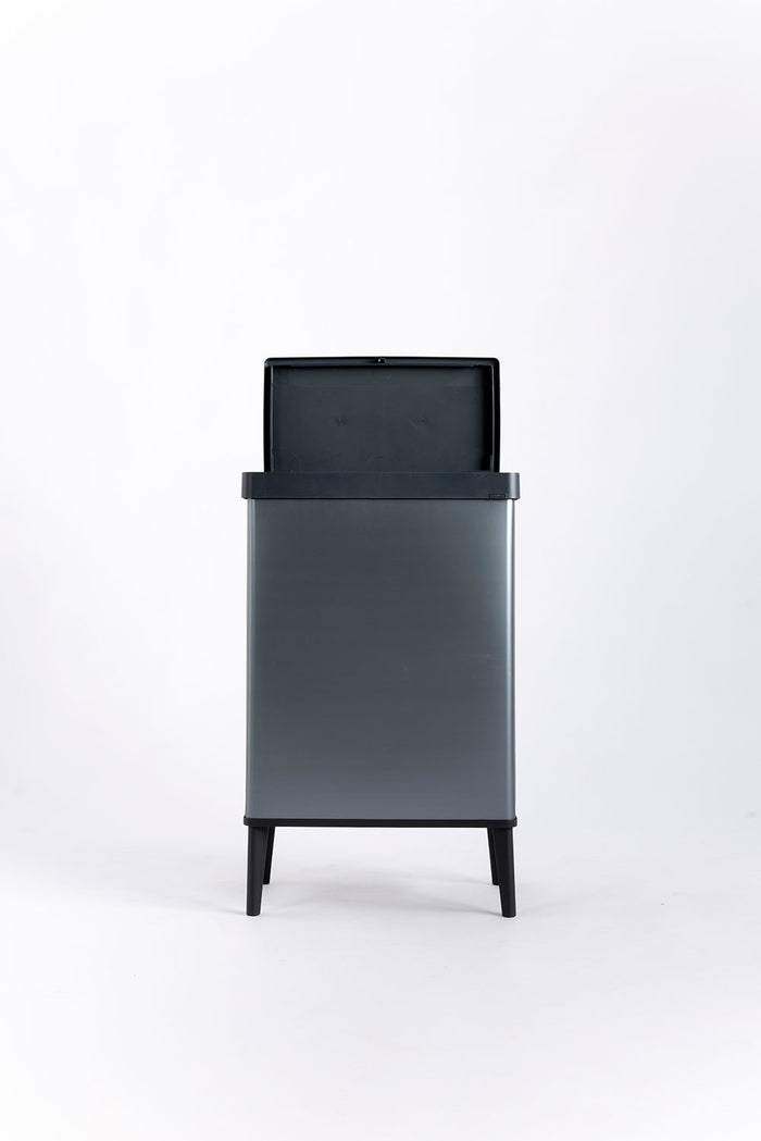 Pattumiera Alta 54L Keter Verto High 43,5x26,5x68,7 cm in Plastica Blu Perla