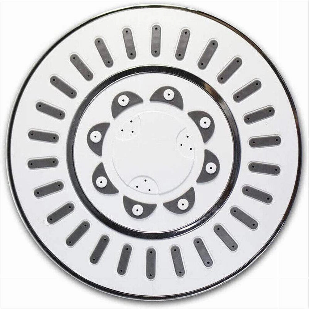 Trade Shop - Soffione Per Doccia Bagno Rotondo 15 Cm In Abs Doccetta Con Filtro Cromato 69288 -
