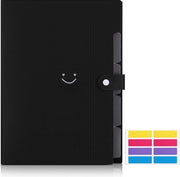 Documentario A4 espandibile - Grande capacità fino a 170 pagine - Molti contenitori con etichette colorate - Materiale plastico duraturo con chiusura a gomito - Ideale per ufficio, scuola e viaggi