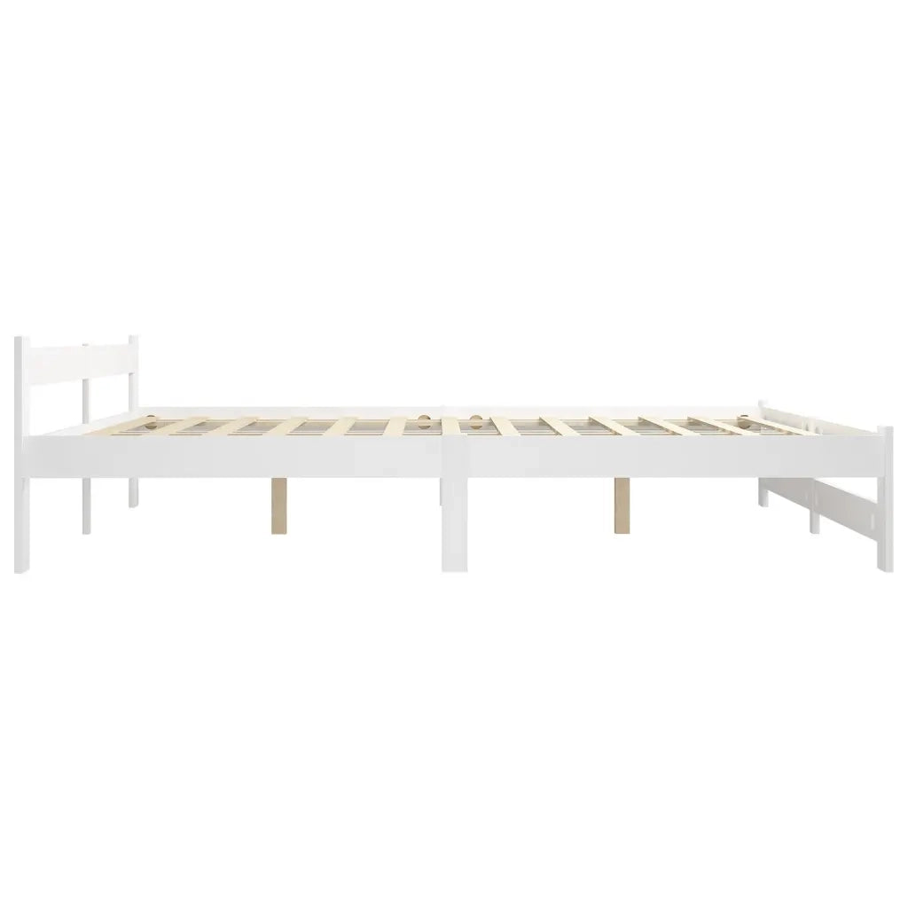 Giroletto Bianco in Legno Massello di Pino 160x200 cm cod mxl 64606
