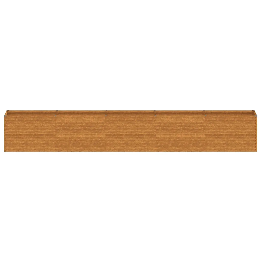 Fioriera Rialzata da Giardino 482x50x69 cm in Acciaio Corten