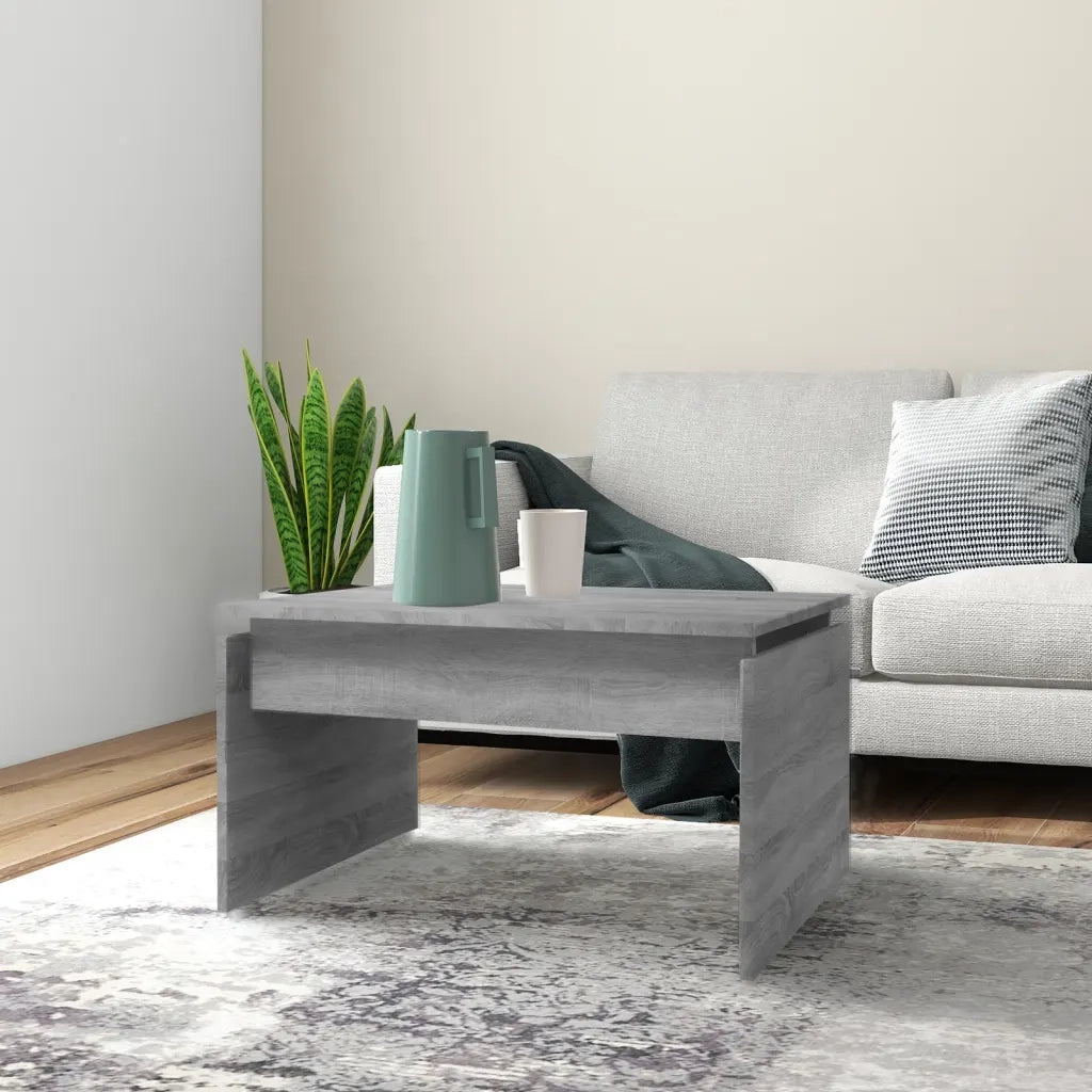 Tavolino da salotto | Tavolino da caff¨¨ | Tavolino da Soggiorno Grigio Sonoma 68x50x38 cm Legno Multistrato