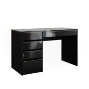 Vicco Tavolo da toilette Nero/oro 120 cm Senza specchio