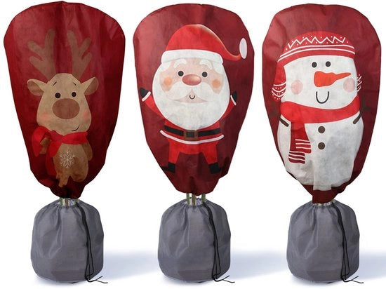 Set di 3 veli protettivi per piante invernali 70g/m² 90x110cm protezione per piante da gelo protezione per piante invernale sacco di juta per piante veli per piante per palme e olivi (rosso)
