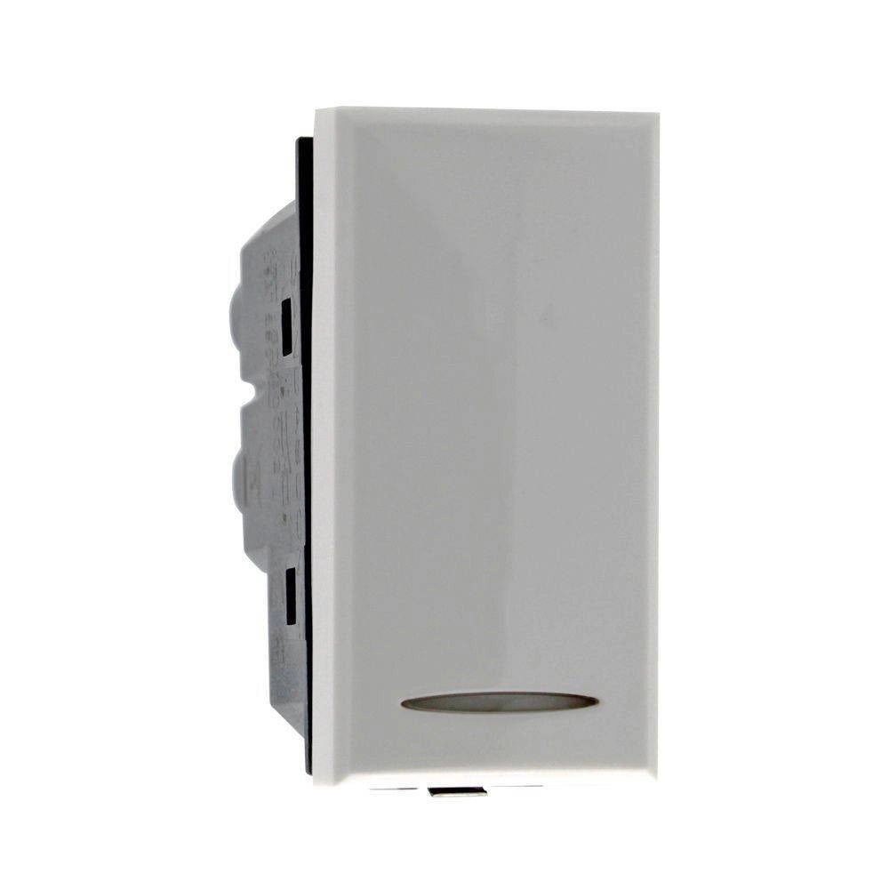 Trade Shop - Pulsante No 1p 16a Colore Bianco Compatibile Con Bticino Axolute -