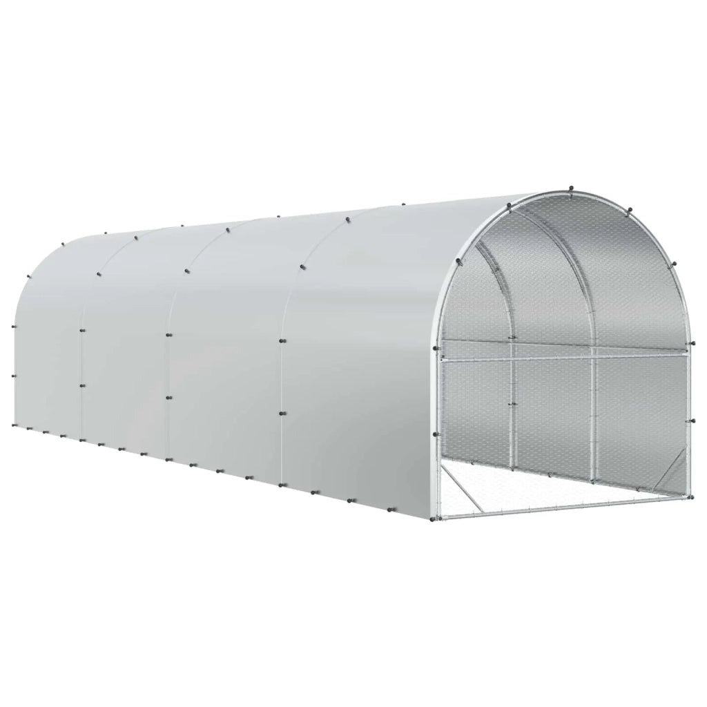 Pollaio Argento 800 x 200 x 200 cm Acciaio zincato 3434688