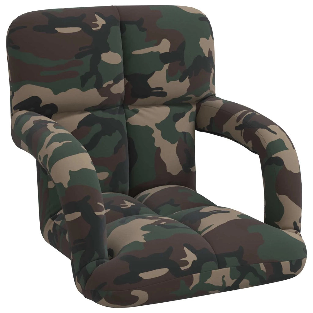 Sedia a pavimento regolabile Verde militare 58 x 62 x 58 cm 42028132
