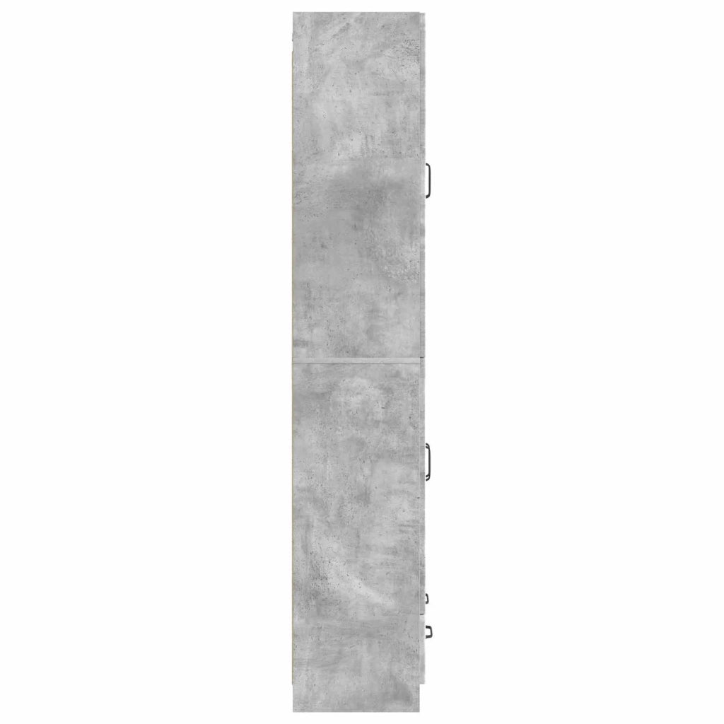 Set di armadi 2 pcs Grigio Cemento Legno ingegnerizzato 3416937
