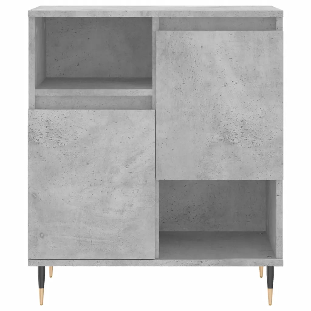 Credenze 2 pz | Madia | Buffet da pranzo | Armadio da pranzo Grigio Cemento in Legno Multistrato