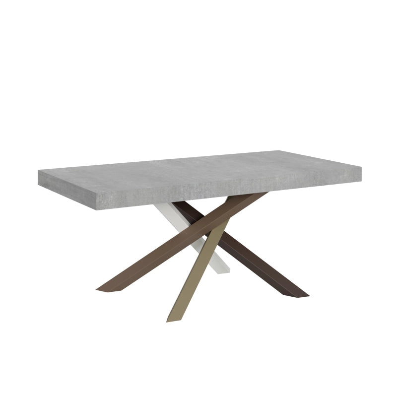 Tavolo allungabile 90x180/440 cm Volantis telaio gambe 4 colori (C) - Cemento