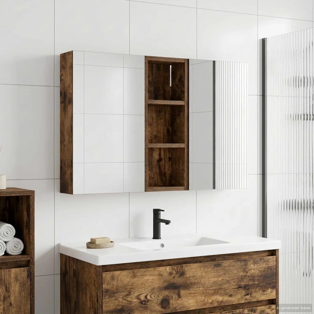 Set di Armadi da Bagno con lo scaffale 3 pcs 80 x 10,5 x 50 cm 3403652