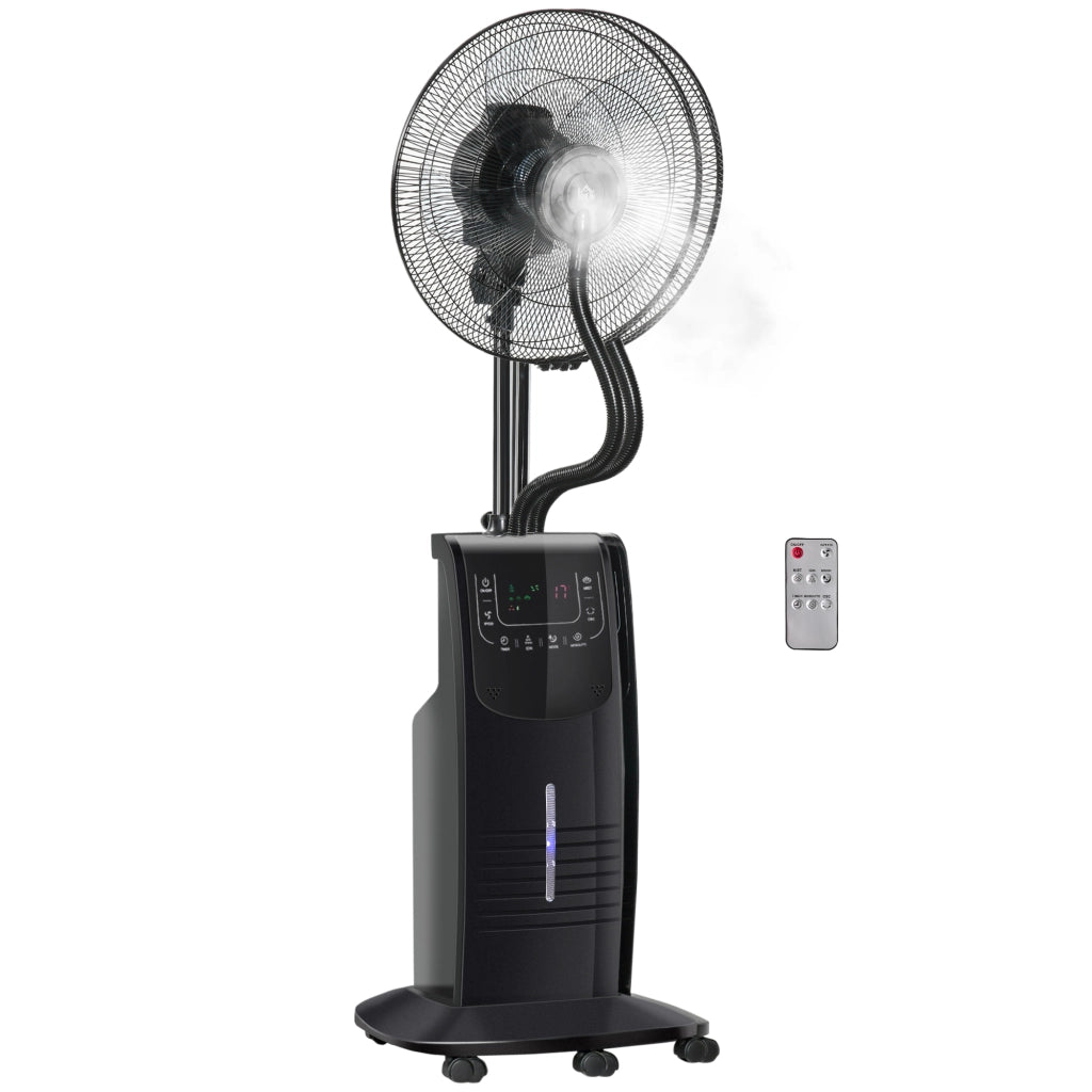 Ventilatore Nebulizzatore con Telecomando ¨C zephmum ¨C Nero 44.5x135cm 3.1L