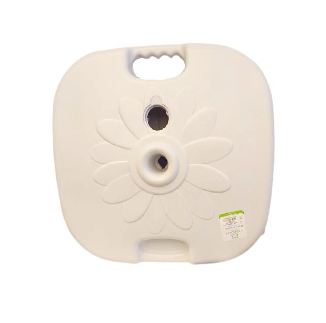 Base per Ombrellone da Giardino Mare Riempibile in Plastica Bianco
