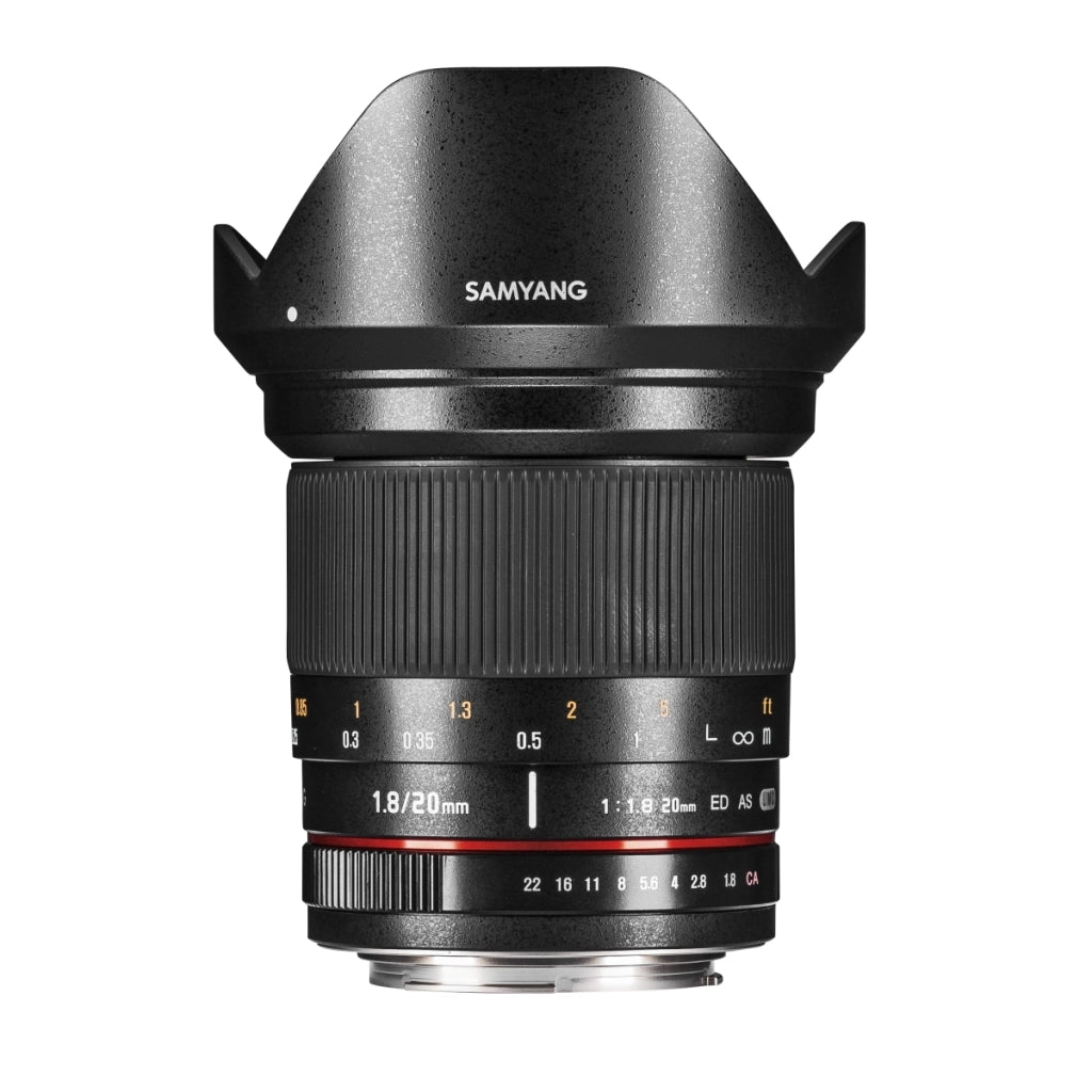20/1,8 Lens DSLR Sony E obiettivo fotografico con messa a fuoco manuale, obiettivo grandangolare nero