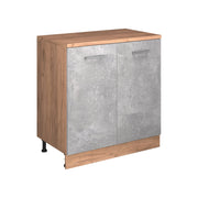 Mobile per mansarda Rion Calcestruzzo/Rovere dorato 80 x 83.8 cm senza inclinazione con 2 ante Vicco