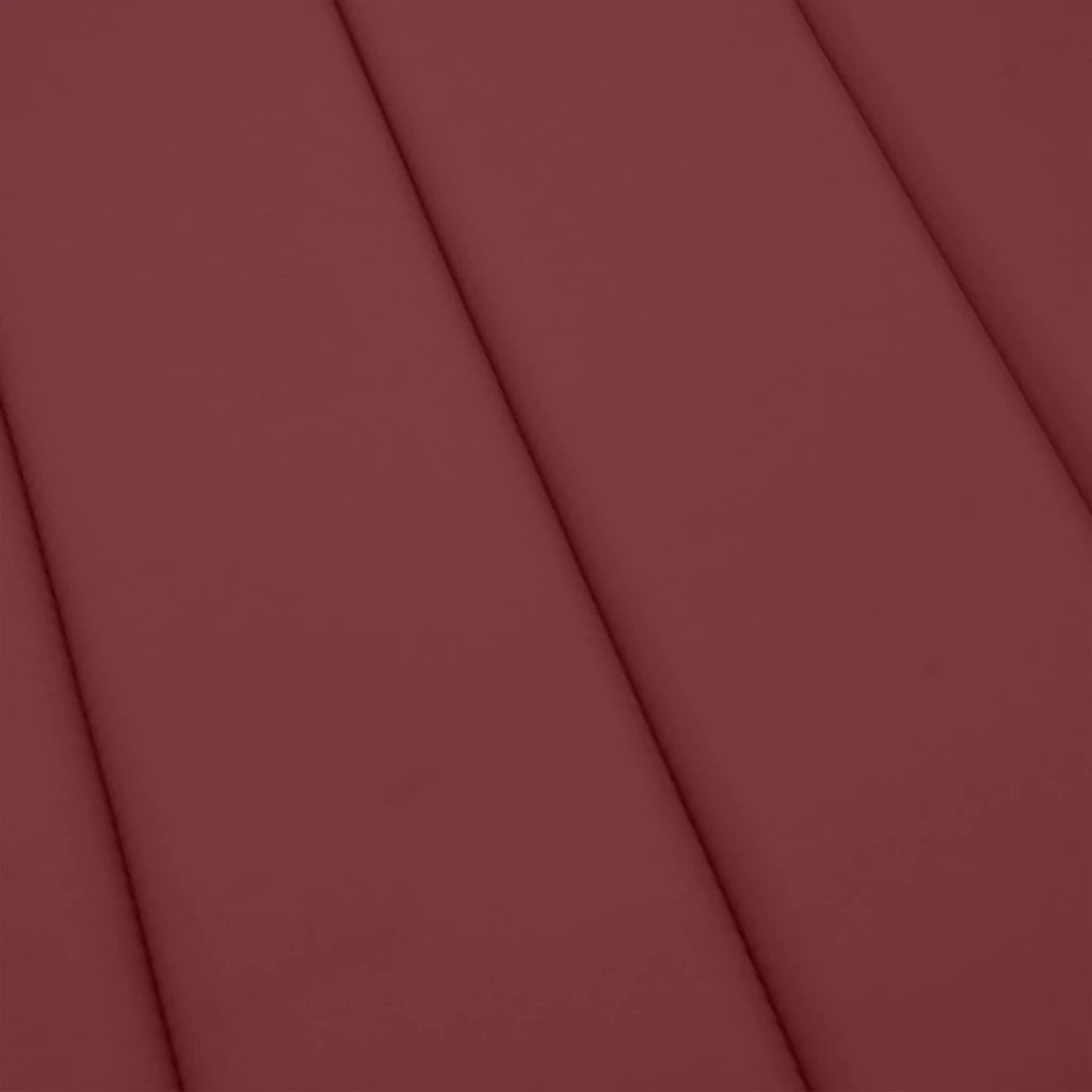 vidaXL Cuscino per Lettino Prendisole Rosso Vino Mélange 186x58x4cm