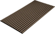 Set di 2 pannelli acustici - legno di noce nero - velluto nero - 60 x 120 x 2,1 cm