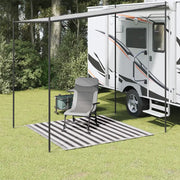 Tappeto da Tenda 200x200 cm Antracite e Bianco 310816
