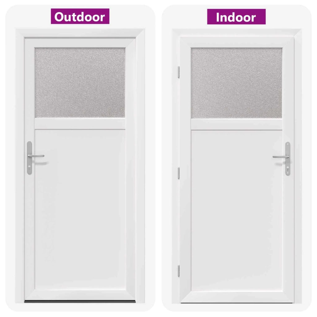 Porta d'ingresso laterale Bianco 98 x 198 cm PVC