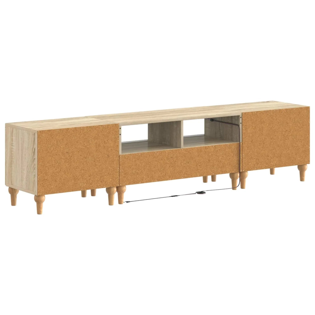 Mobile TV LED a 3 pezzi Rovere Sonoma Legno ingegnerizzato 3416498