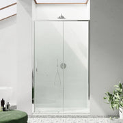 Porta doccia 160cm profili slim cromati vetro 6mm trasparente h190 | Portofino