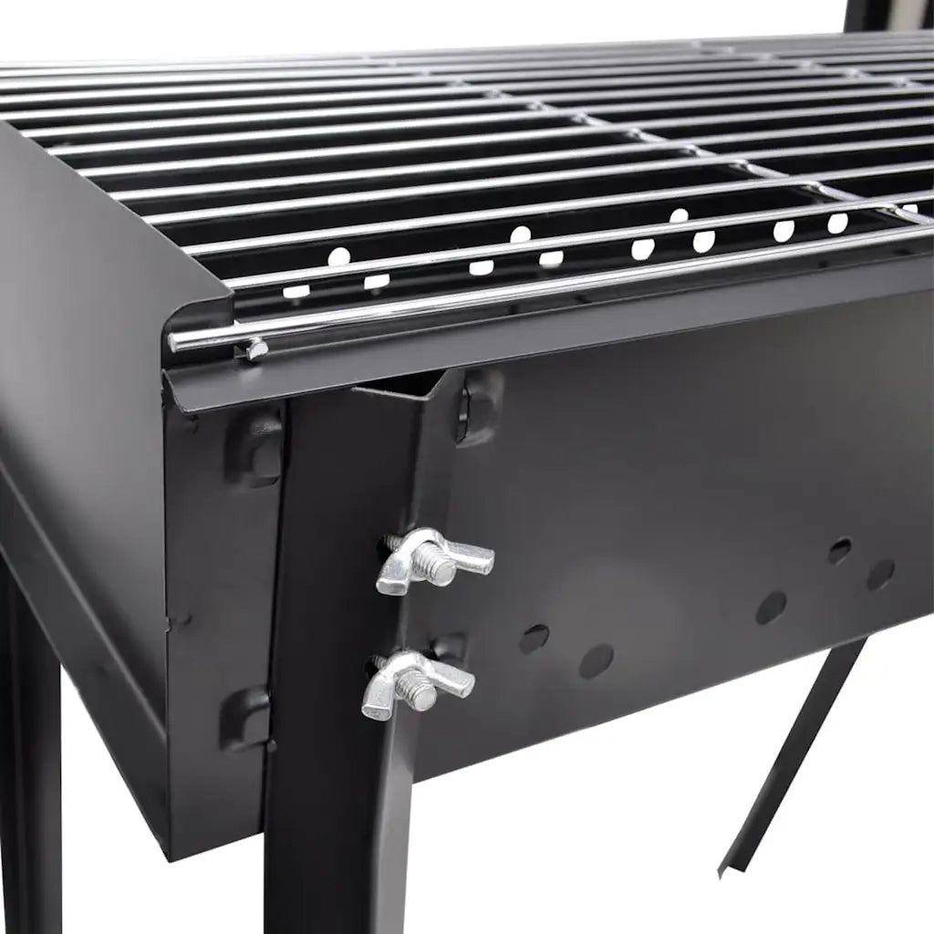 Supporto per BBQ a carbonella forma quadrata 75 x 28 cm cod mxl 12253