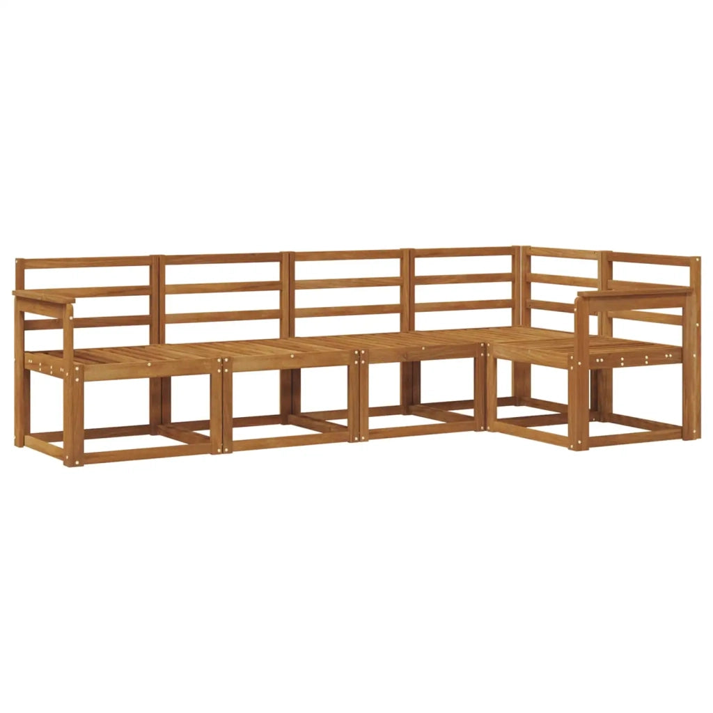Set di divani da esterno 5 pcs Naturale