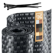 Nastro per recinzioni KADAX color antracite per pannelli di recinzione, 19 cm, 2,55 m.