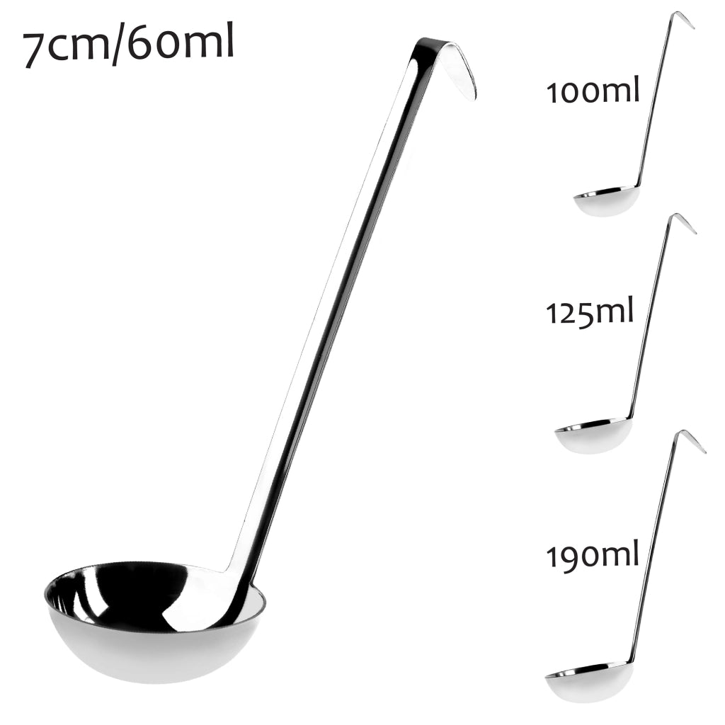 Mestolo KADAX per zuppa, salsa, in acciaio, 7 cm, 60 ml