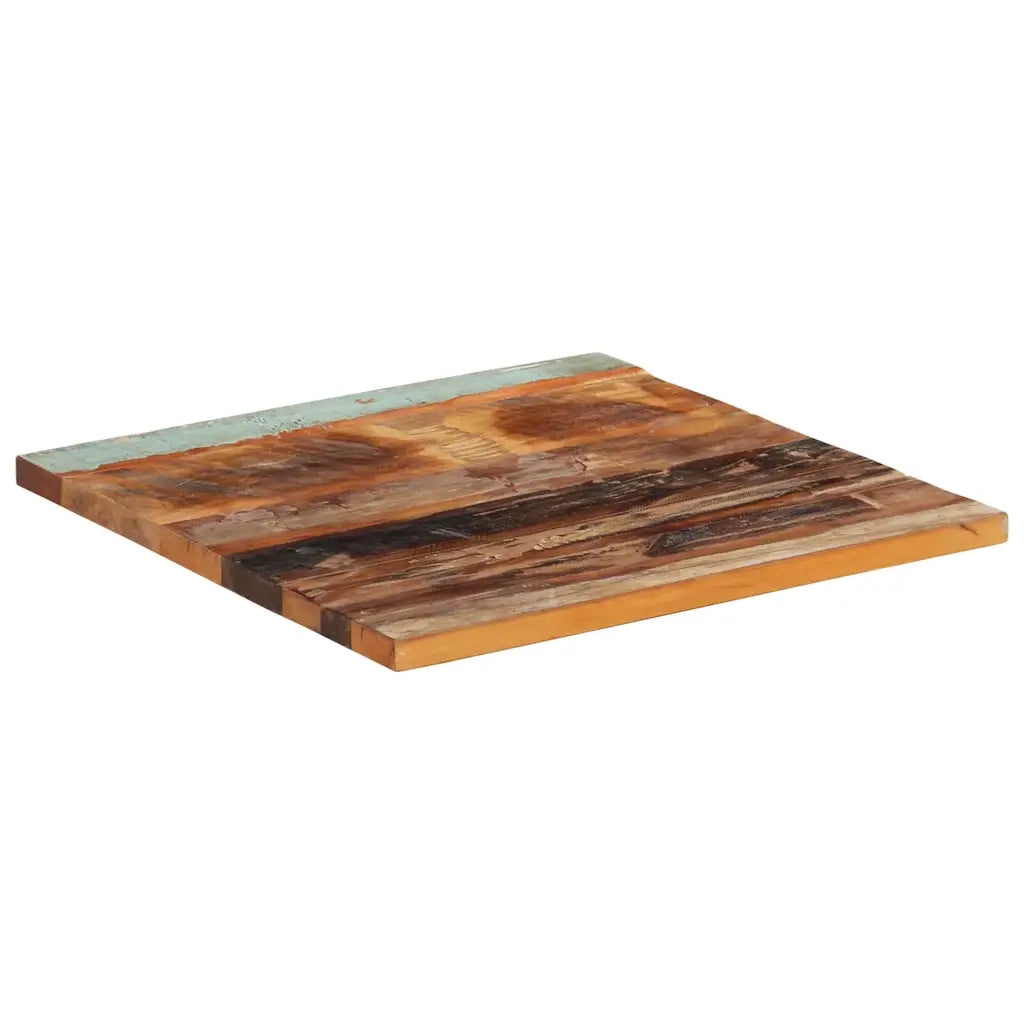 Piano Tavolo | Superficie Tavolo | Piano Scrivania Quadrato 60x60 cm 25-27 mm in Legno di Recupero