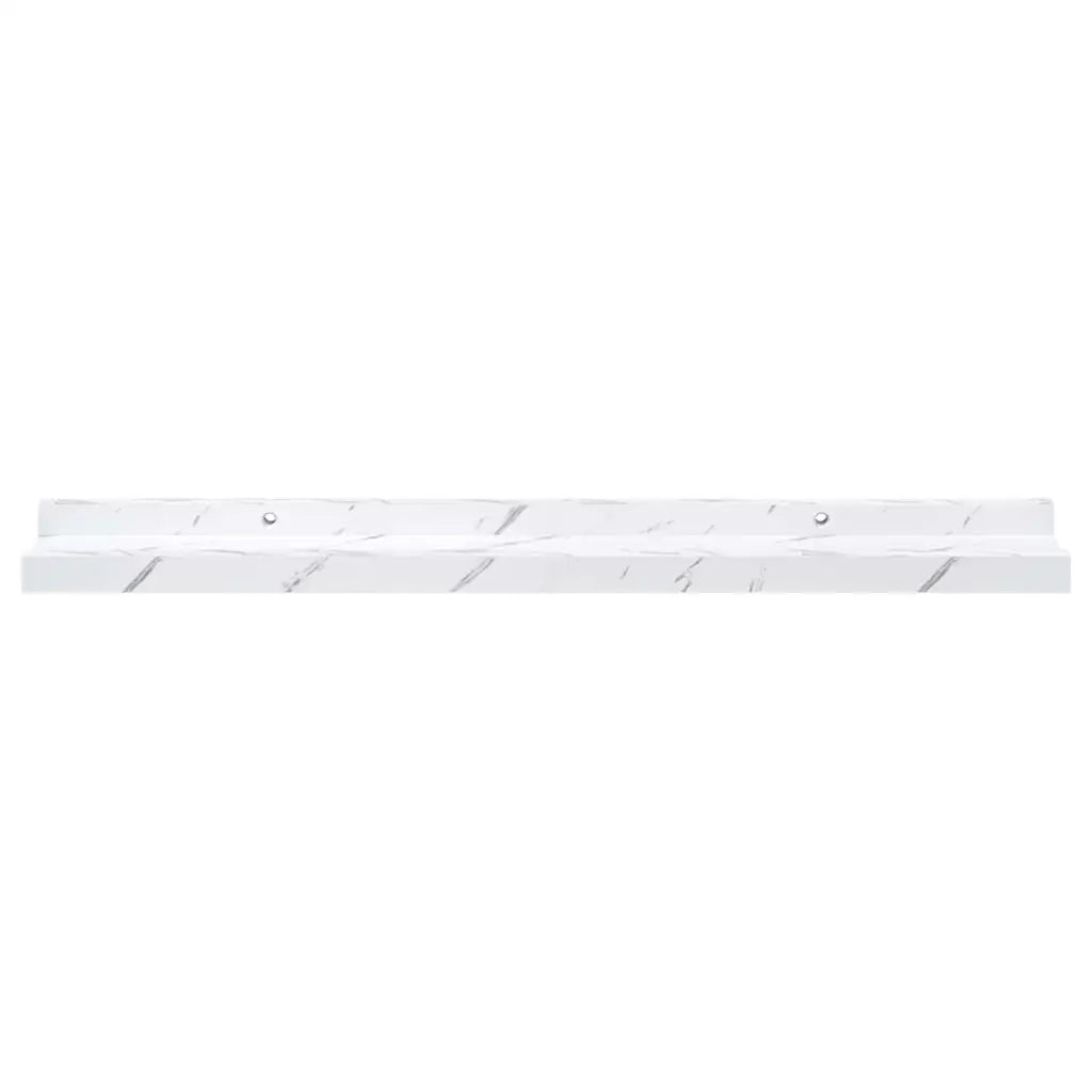 Scaffale da parete 2 pcs Marmo Bianco 60 x 9 x 3 cm 42020022