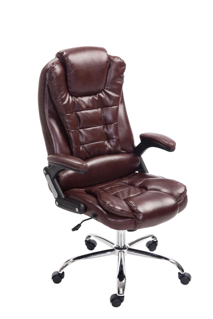 Sedia da ufficio Thor in similpelle bordeauxrot