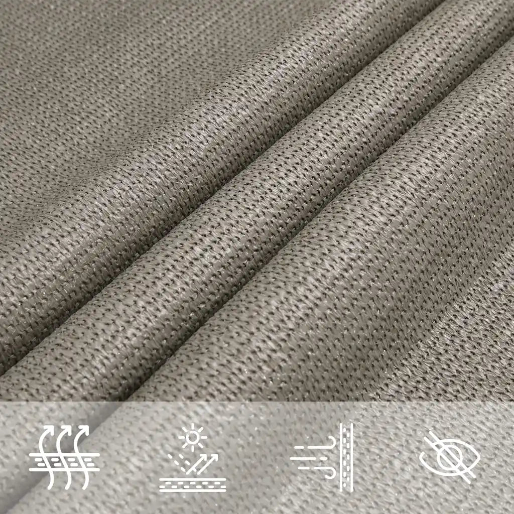 vidaXL Vela Parasole 160 g/m² Trapezio Grigio Chiaro 4/5x3 m in HDPE