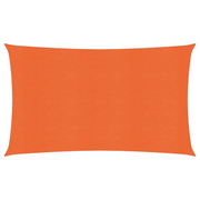 Vela Parasole | Telo Ombra | Vela da ombra 160 g/m2 Rettangolare Arancione 4x7 m in HDPE