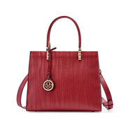 Borsa a tracolla da donna in vera pelle, colore rosso.