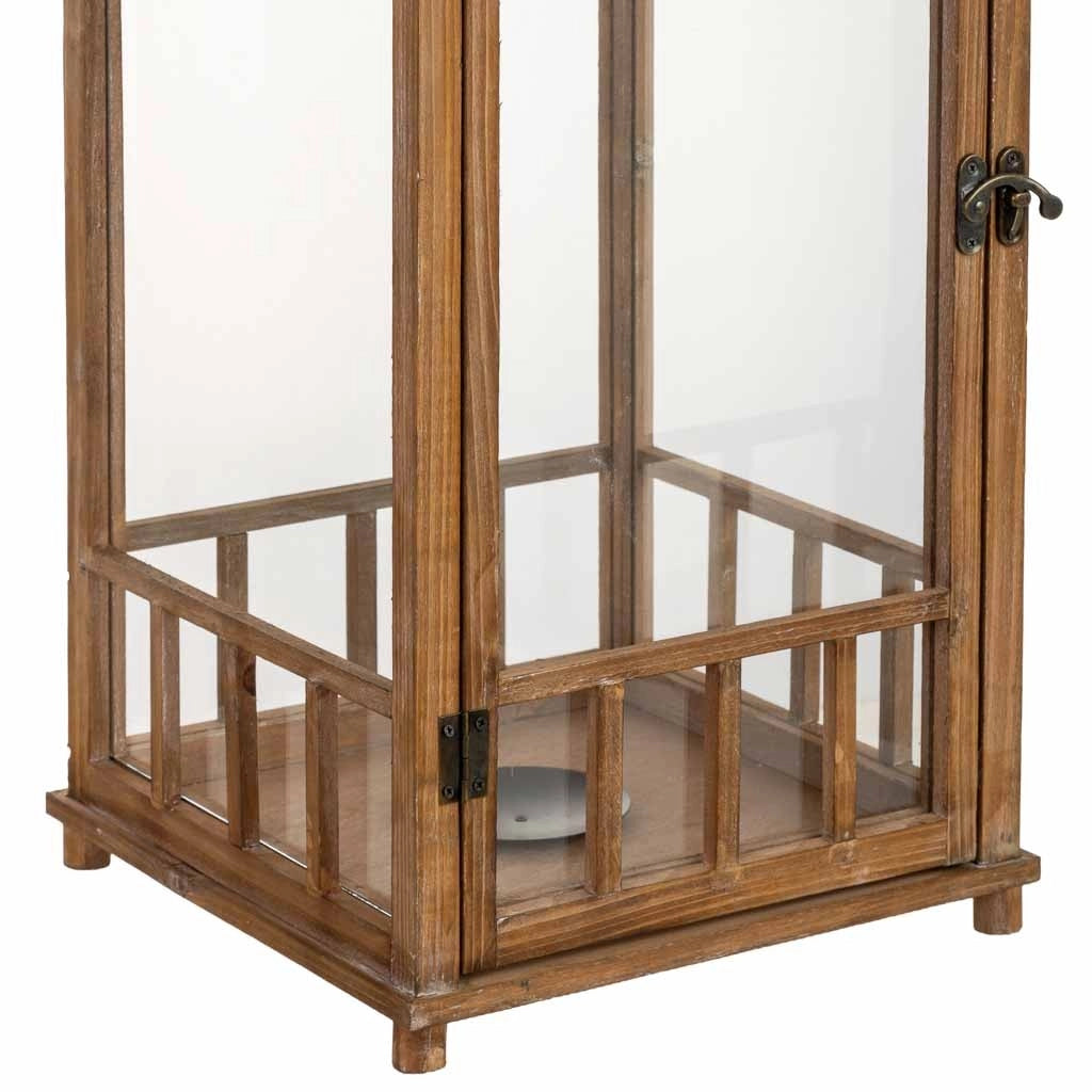 Lanterna in legno 30x30x72,5h cm