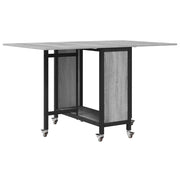 Tavolo da Pranzo | Tavolo da cucina pieghevole con ruote 130 x 80 x 76,5 cm