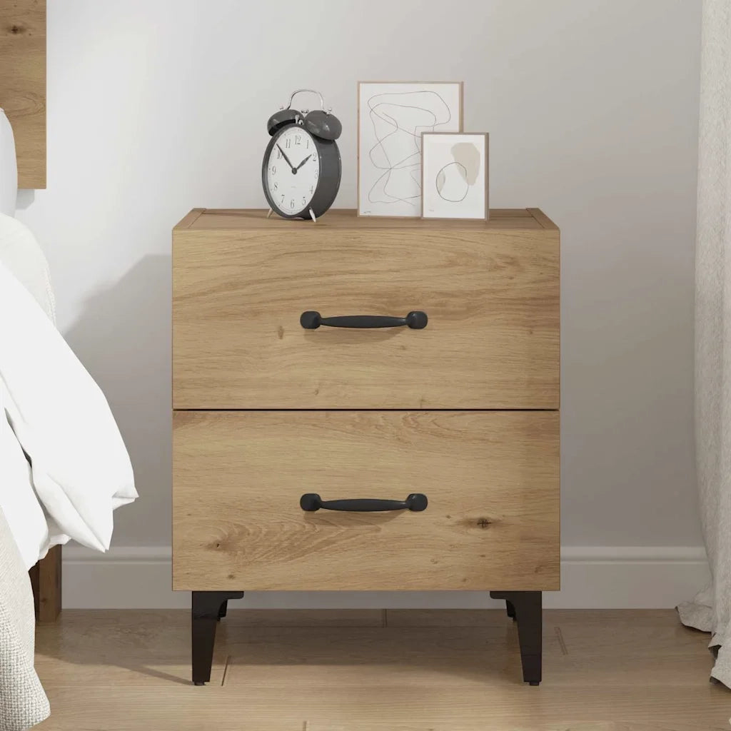 Armadietto per letto Rovere artigianale 40 x 35 x 47,5 cm
