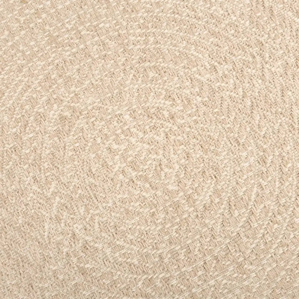 Tappeto ZIZUR Beige 120x120 cm Aspetto Iuta Interni ed Esterni 4010406
