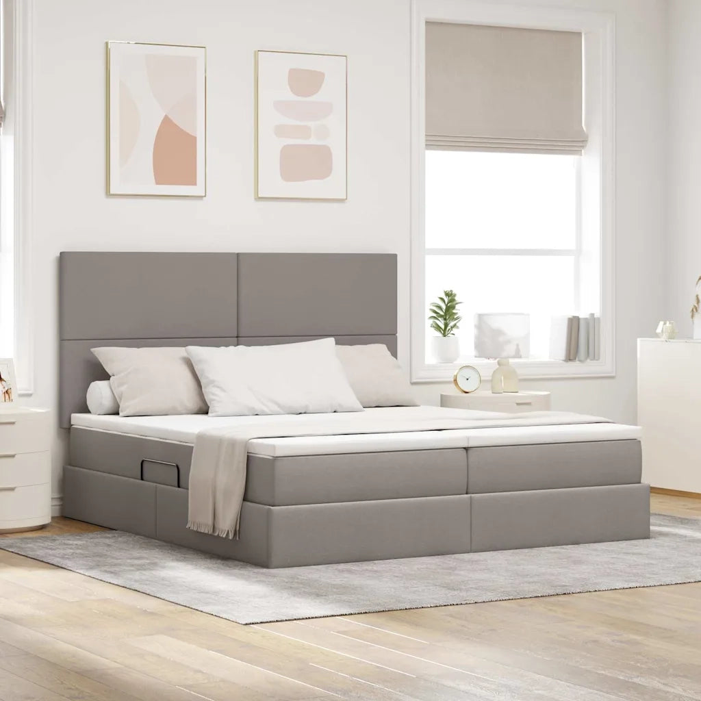 Letto con Contenitore Talpa 200 x 200 cm Pelle Sintetica