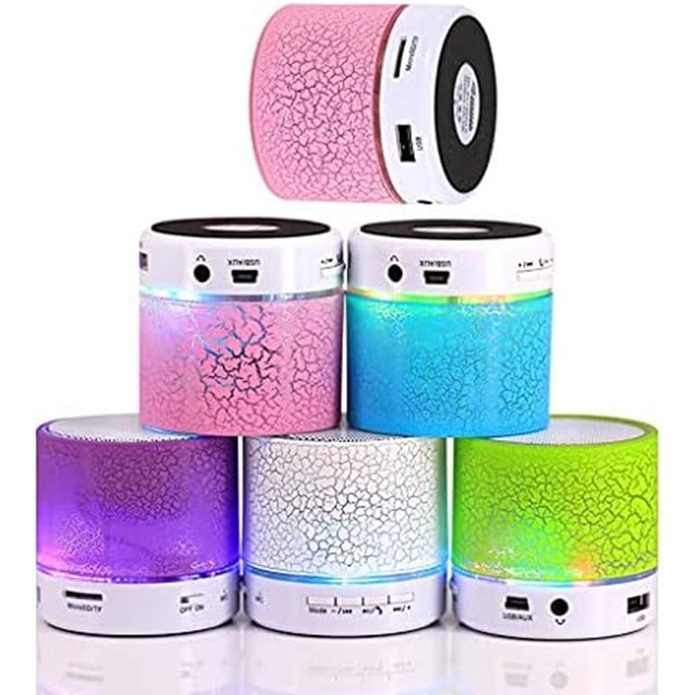Trade Shop - Mini Altoparlante Bluetooth Con Luce Led Usb Bomboniere Regalo Per Adulti Bambini -