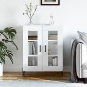 Credenza-Buffet-Armadio da cucina 69,5x34x90 cm in Legno Multistrato Bianco Lucido 912944