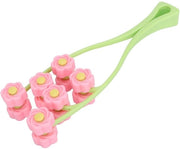 Apparecchio di massaggi per il viso anti-invecchiamento a forma V con più rulli in plastica, dimensioni 22 x 6,5 x 3,5 cm