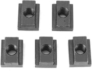 T-moer in Ossido Nero - M8/M10 - Acciaio 45 di Alta Qualità - T-groef - Connettore di Componenti - Lunga Durata - T-groefmoer