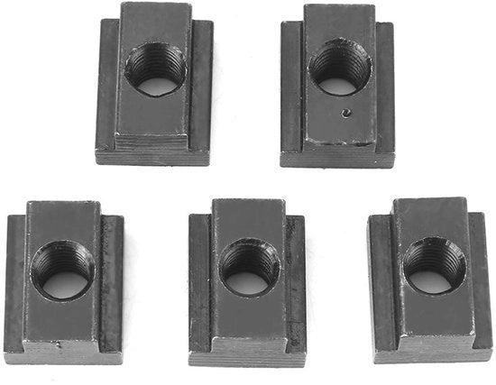 T-moer in Ossido Nero - M8/M10 - Acciaio 45 di Alta Qualità - T-groef - Connettore di Componenti - Lunga Durata - T-groefmoer