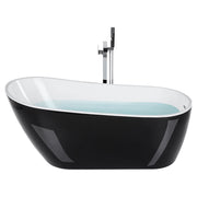 Vasca da bagno freestanding in acrilico sanitario bianco 170 x 78 cm stile moderno contemporaneo