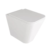 Coppia Di Sanitari Azzurra Ceramica Da Terra Filo Muro Senza Brida Bianco Lucido "Build"