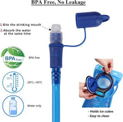 Zaino per bicicletta con contenitore per bibite da 2 litri